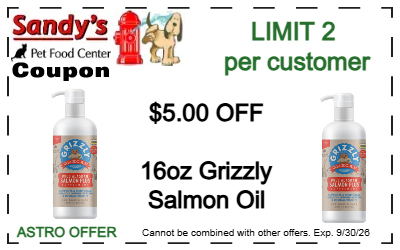Grizzly Salmon Oil - Essential Fatty Acids for Shiny Healthy Skin and Coat